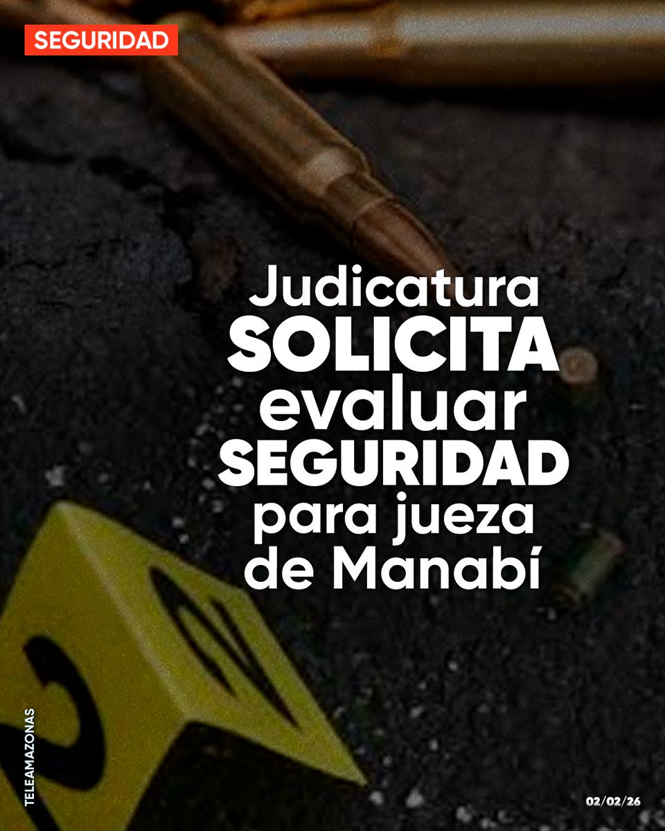 teleamazonasec's tweet photo. Tras amenaza criminal Judicatura activa protocolos ante amenaza contra jueza del cantón Paján en Manabí https://t.co/uRyaCNeONO https://t.co/g8M5zSOjWo