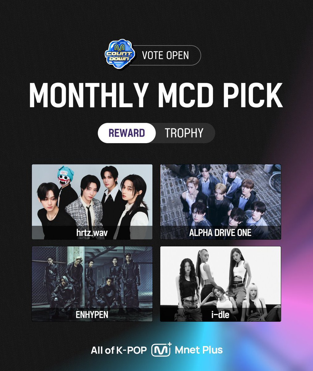 CODE7GLOBAL's tweet image. [MNET PLUS] — MONTHLY MCD PICK STAGE UPDATE
as of 12:33PM KST

#ENHYPEN🥇: 51.4%
as of🥈: 27.6%

ENGENEs! Don’t forget to stop by Mnet Plus and cast your votes for “Big Girls Don’t Cry.” Let’s make our sevEN’s most sensational stage shine even brighter.

⏳ends tonight 23:59 KST…