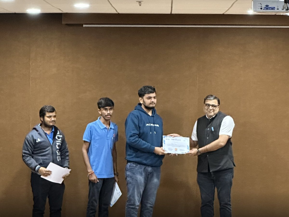 DarshanUniv's tweet photo. 🚀 LogicNova | Team-Based Coding Challenge
The Programming Club of Darshan University successfully organized LogicNova, a dynamic team-based coding competition designed to sharpen logical thinking, problem-solving skills, and collaborative coding.
#LogicNova #ProgrammingClub https://t.co/UzYhtX4Zob