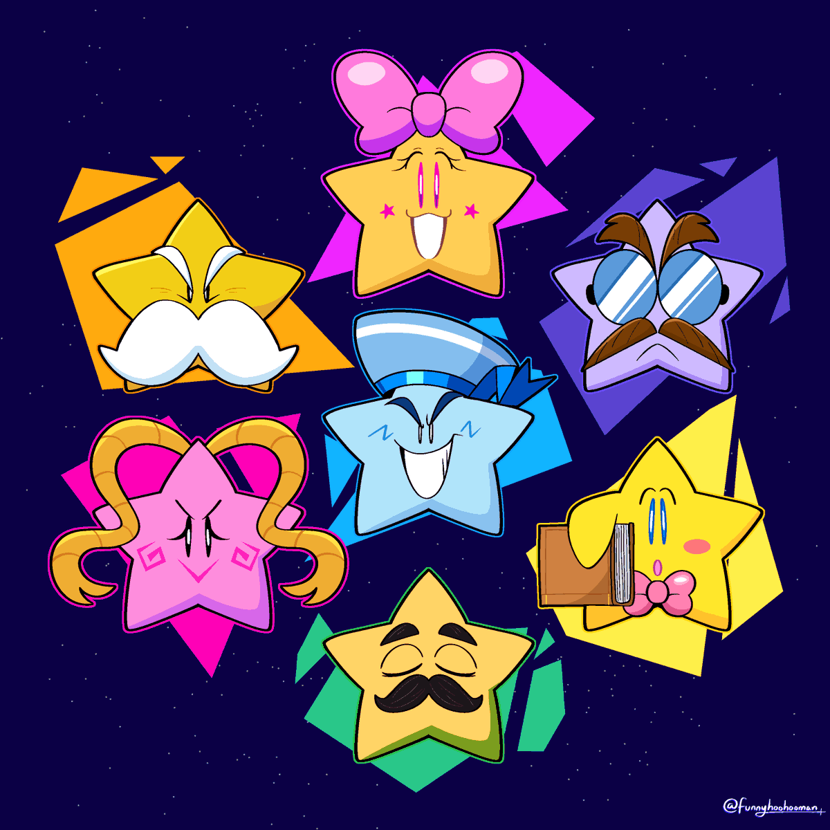 funnyhoohooman's tweet image. The Star Spirits