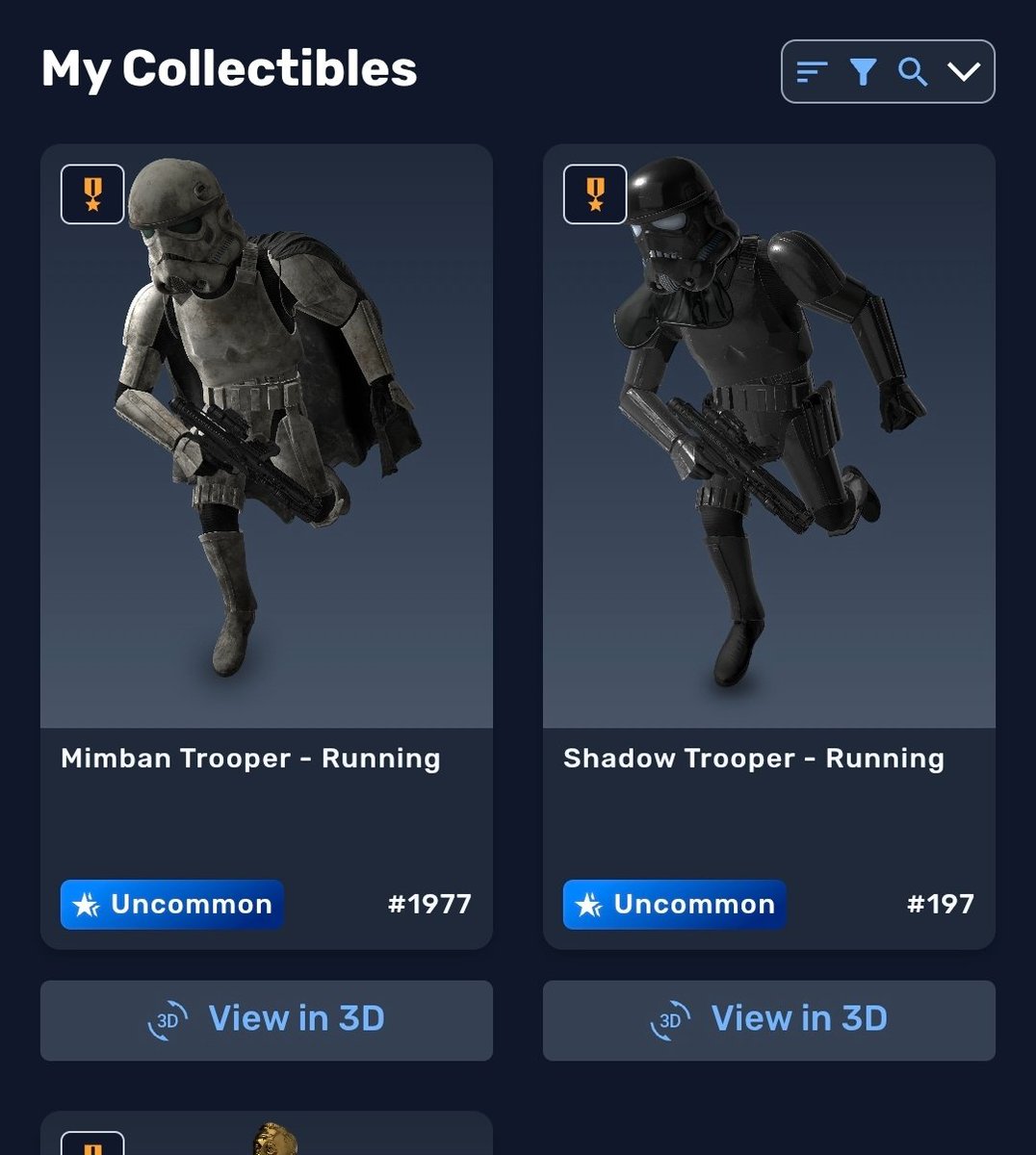 NoobKing910's tweet photo. Just hit these baddies 2 pulls!
1977 storm trooper 
197
Open to offers 🤓🤙
@veve_official #vevefam https://t.co/OgcO6UkJXs