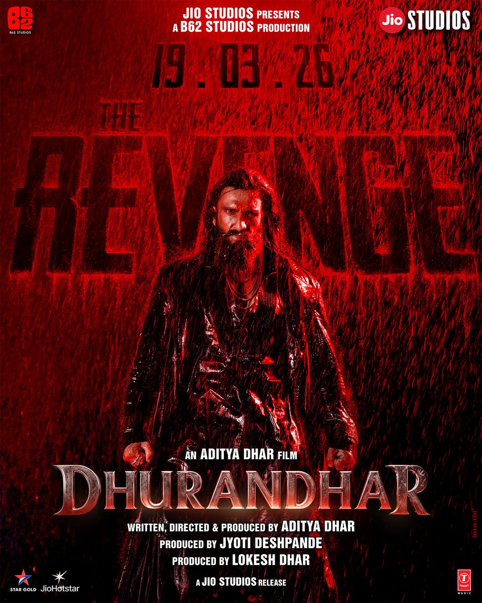 Ab Bigadne Ka Waqt Aa Gaya Hai.

Dhurandhar: The Revenge
Teaser Out Today at 12:12 PM

#DhurandharTheRevenge Releasing In Cinemas Worldwide on 19th March 2026 in Hindi, Telugu, Tamil, Kannada &amp; Malayalam

<a href="/RanveerOfficial/">Ranveer Singh</a> #AkshayeKhanna <a href="/duttsanjay/">Sanjay Dutt</a> <a href="/ActorMadhavan/">Ranganathan Madhavan</a> <a href="/rampalarjun/">arjun rampal</a>