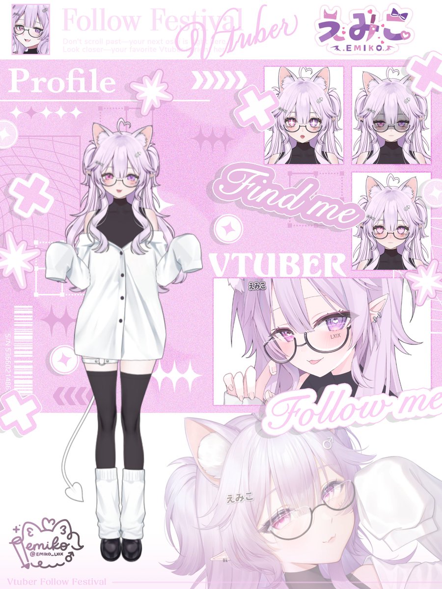 えみこ♂🐈‍⬛🖋️人見知り化け猫Vtuber tweet media