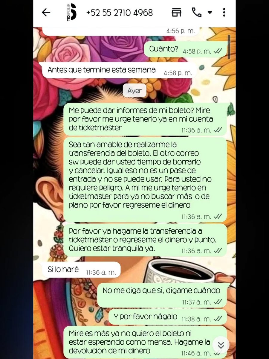 Lordbirolo's tweet photo. Más personas estafadas por el tío birolo, ese correo que manda es super mega falso.
1. No es el correo de Ticketmaster y se ve super editado
2. Da largas hasta que te bloquea
3. Dice que no se llama Gustavo pero la cuenta de rastreo dice otra cosa
@TioSpoilerOf #estafador https://t.co/NSW8DRZJvP