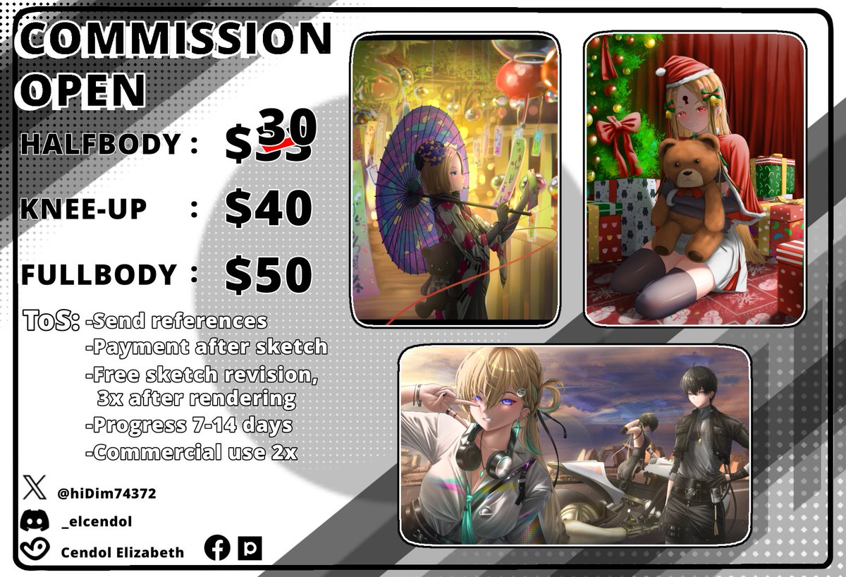 Slot (0/3)
Rt and likes are greatly appreciated✨🙇🏻
Sankyuuuu(⁠ ⁠╹⁠▽⁠╹⁠ ⁠)

#commissionopen #commissionart #VGencomms