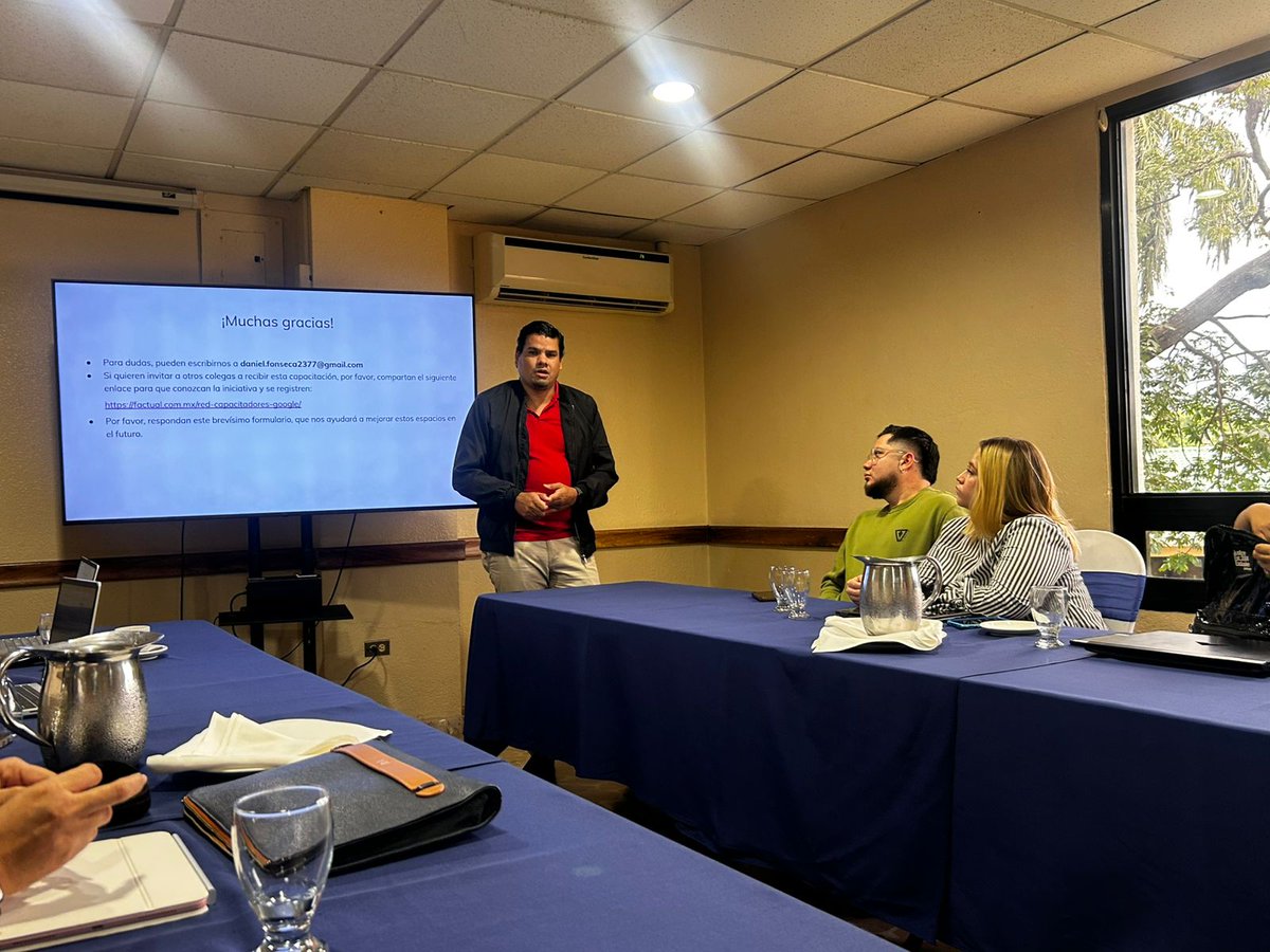 #Educación Más conocimiento, más herramientas y más oportunidades 📚✨
Así cerró con éxito la gira de capacitaciones de Enter504 junto a FACTUAL y Google News Initiative en universidades y gremio periodístico de San Pedro Sula🧠💡
👉 bit.ly/49UeuvD
#Capacitación