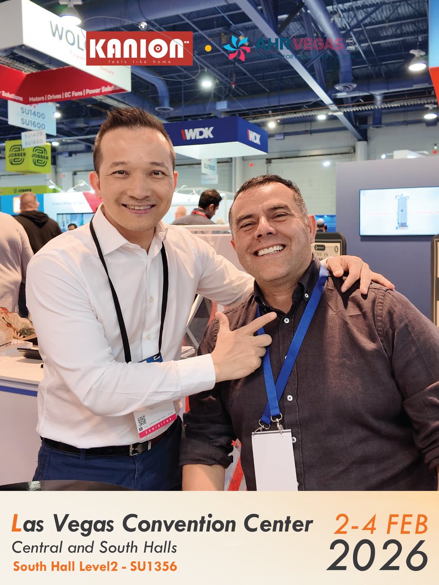kaniongroup's tweet photo. Day 1 in AHR Expo Las Vegas — we’re officially live on the show floor ⚡️
📍 Las Vegas Convention Center
🏢 South Hall Level 2
📌 Booth SU1356
👉 DM us “VEGAS” to set a quick meet-up.
#AHRExpo2026 #LasVegasConventionCenter #KanionCo #HVAC #HeatPump https://t.co/tKgUDD5URQ