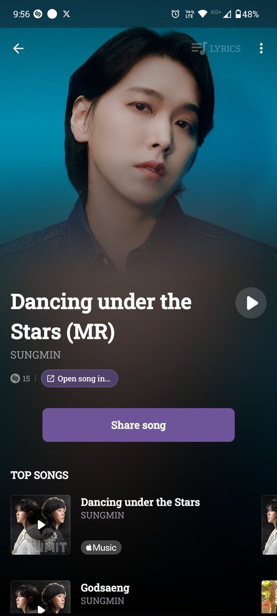 ‼️SHAZAMS ARE TOO LOW ‼️

Miniverse &amp; ELF, please go now and shazam Sungmin's new songs Godsaeng and Dancing under the Stars 🙏🏻🙏🏻🙏🏻

Share your proofs on the comments 👇🏻 

SUNGMIN RETURNS WITH UNLIMIT
#UNLIMITLoveforSUNGMIN 
#성민 #SUNGMIN <a href="/LIU_Sungmin/">성민 SUNGMIN</a>