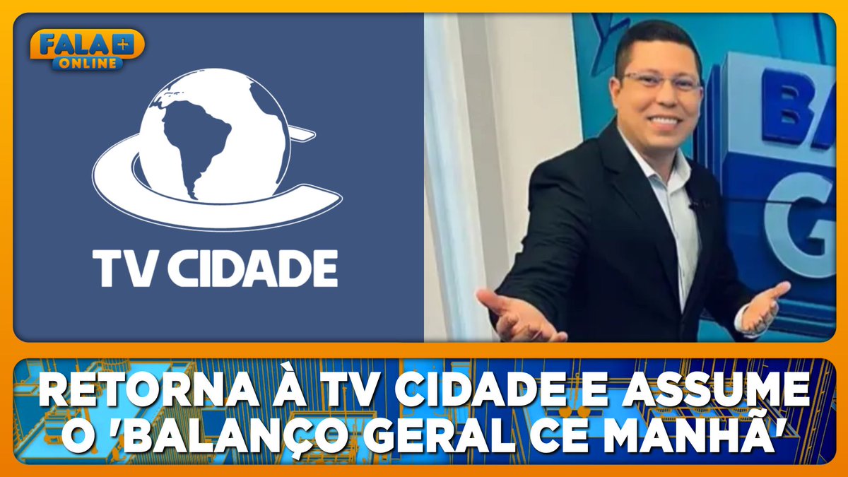 falamaisonline's tweet photo. Andson Lima retorna à TV Cidade e assume o 'Balanço Geral CE Manhã'.
https://t.co/wIDlNkat3n

#TVCidade #Record #Televisão #FalaMaisOnline https://t.co/iBmSt9SbcL