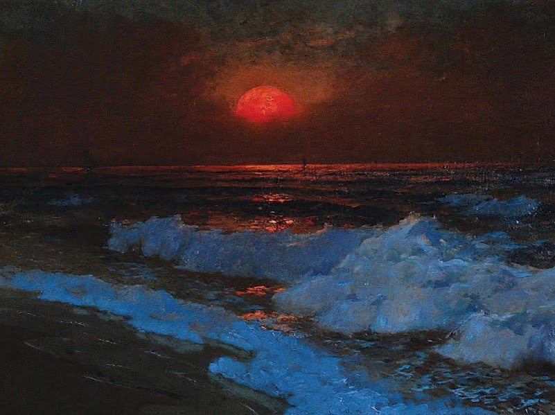 cartographer_s's tweet photo. Evening by the Sea - Jan Klępiński, 1905 https://t.co/2PVh4eOW5u