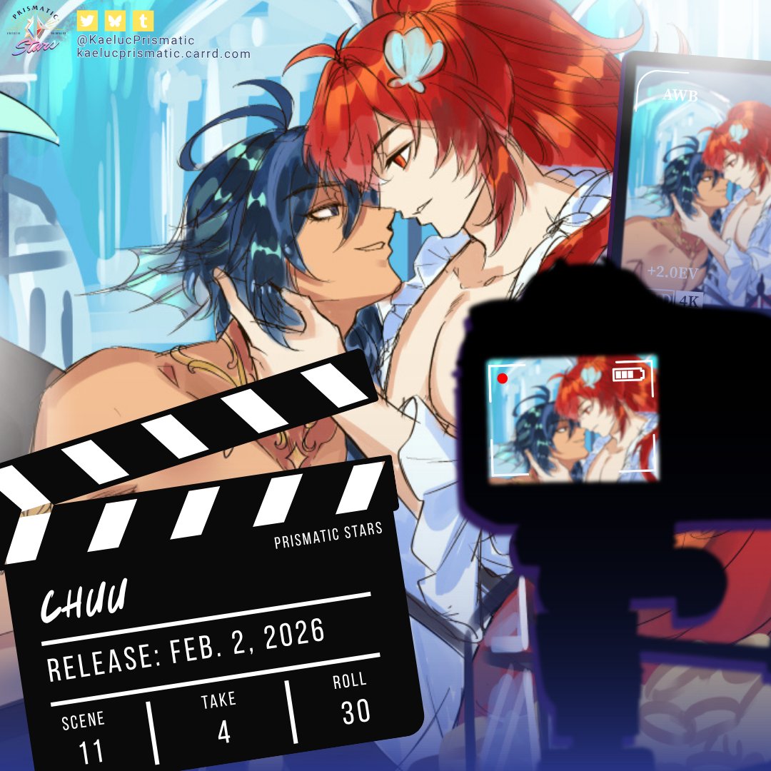chuumster's tweet photo. Hewwo long time no see!
I'm honored to be part of #PrismaticStarsKaeluc zine &amp; this is a bit of WIP sneaky I can show you 😆

Please look forward to the finished piece (soon) for pre-örder 👀✨

#kaeluc #ガイディル https://t.co/5hSnOZRXCB