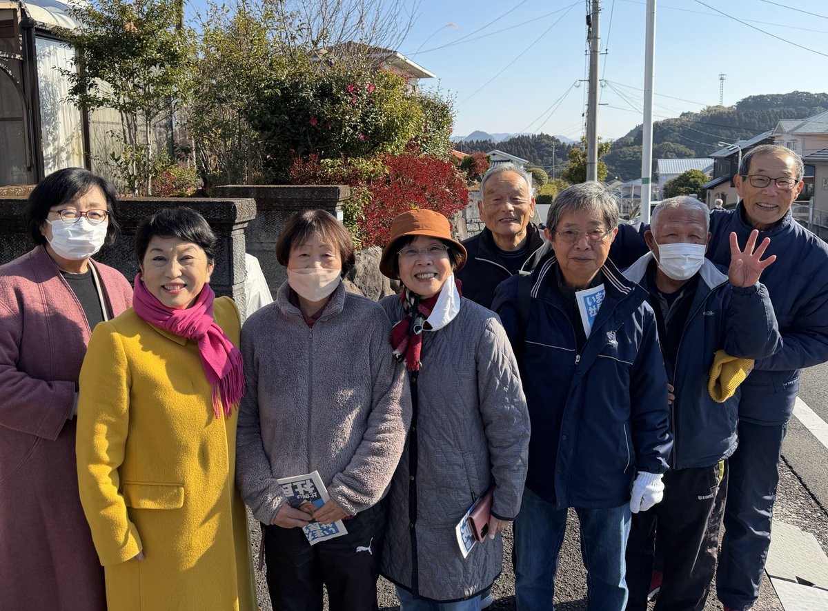 鹿児島で8回街頭演説をしました。 姶良市での街頭演説。 大変お世話に