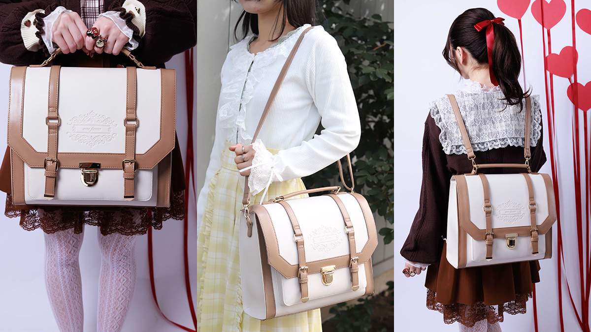 axes ベルトデザイン配色サッチェル