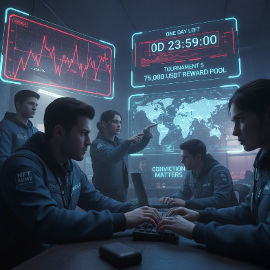 One day left. This is where conviction matters.

The market is red, timelines are noisy, and most people hesitate. But the NFT Army keeps moving. No overreaction, no excuses. Just focus.

With ETH at current levels, the community target is actually more attainable than it looks.