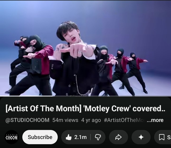 bs0873077's tweet photo. Hyunjin's Artist Of The Month "Motley Crew" Cover 102k Views Away from to reach 55M On YouTube 🔥

🔗:https://t.co/HOtDbCKLh7

Stream Regularly, Like, Comment and Share ❣️ https://t.co/hnLSyEDWo3