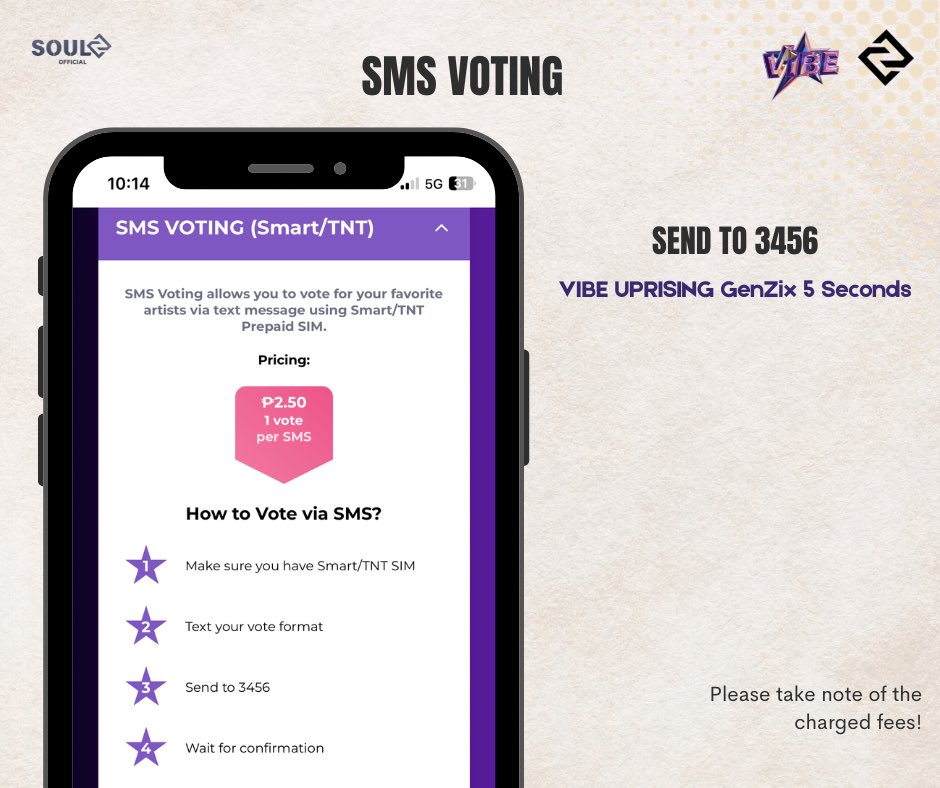 VIBE with SOULz 🗳️ 

Cast your vote for GenZix in the VIBE PH UPRISING category!
Check out the steps on how to vote 👇

🗳️ vibeph.tv

#GenZix #VibePH <a href="/GenZixOfficial/">GenZix Official | MY ANGEL | LOVELAPSE</a>