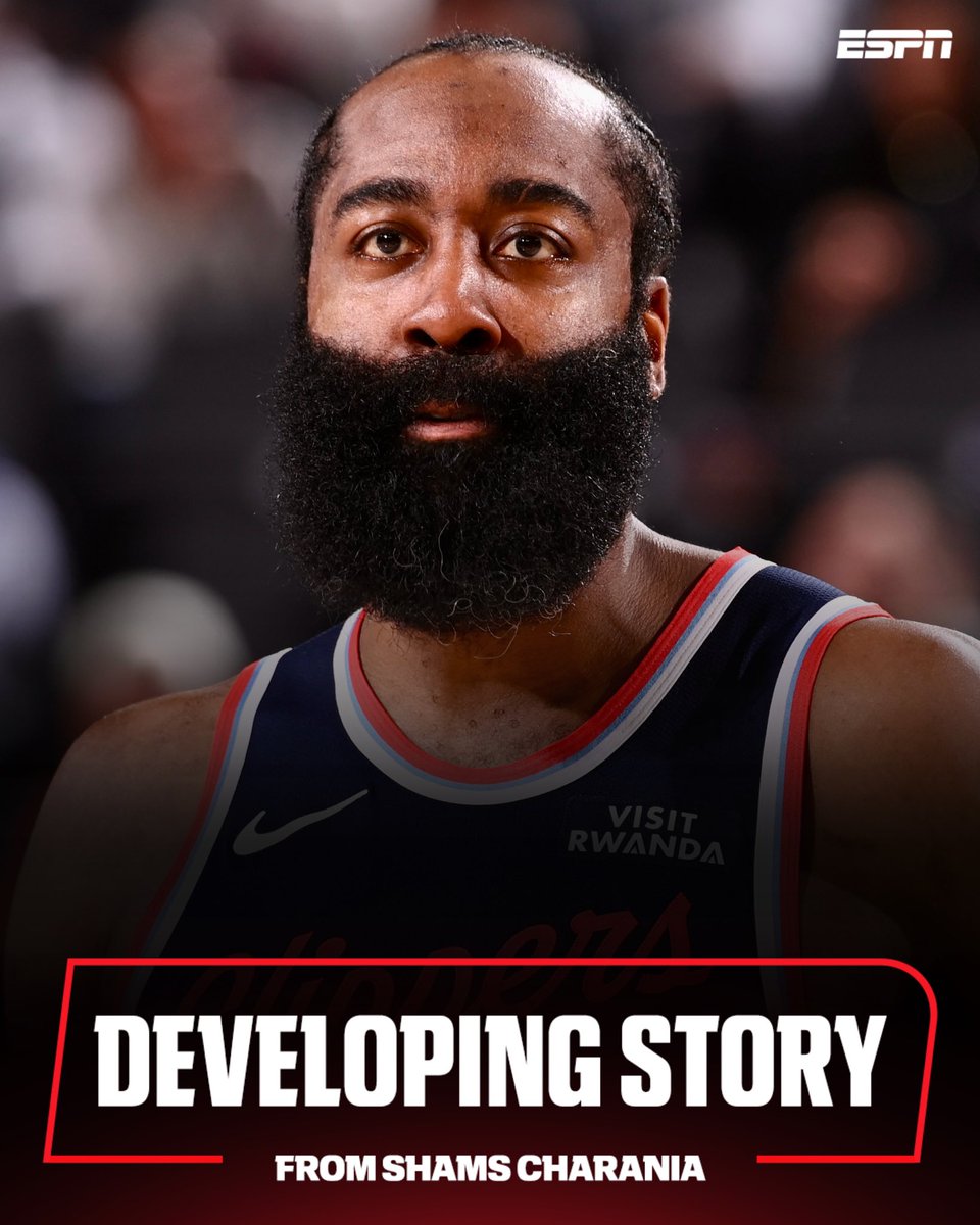 ShamsCharania's tweet image. The Los Angeles Clippers and 11-time All-Star James Harden are working through whether the sides can find a deal by Thursday's NBA trade deadline, sources tell ESPN. Both sides are aligned in conversations together and with interested teams.