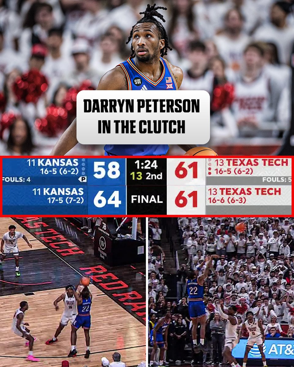 Another Darryn Peterson masterclass 🤩

THE FRESHMAN IS CLUTCH 🔥