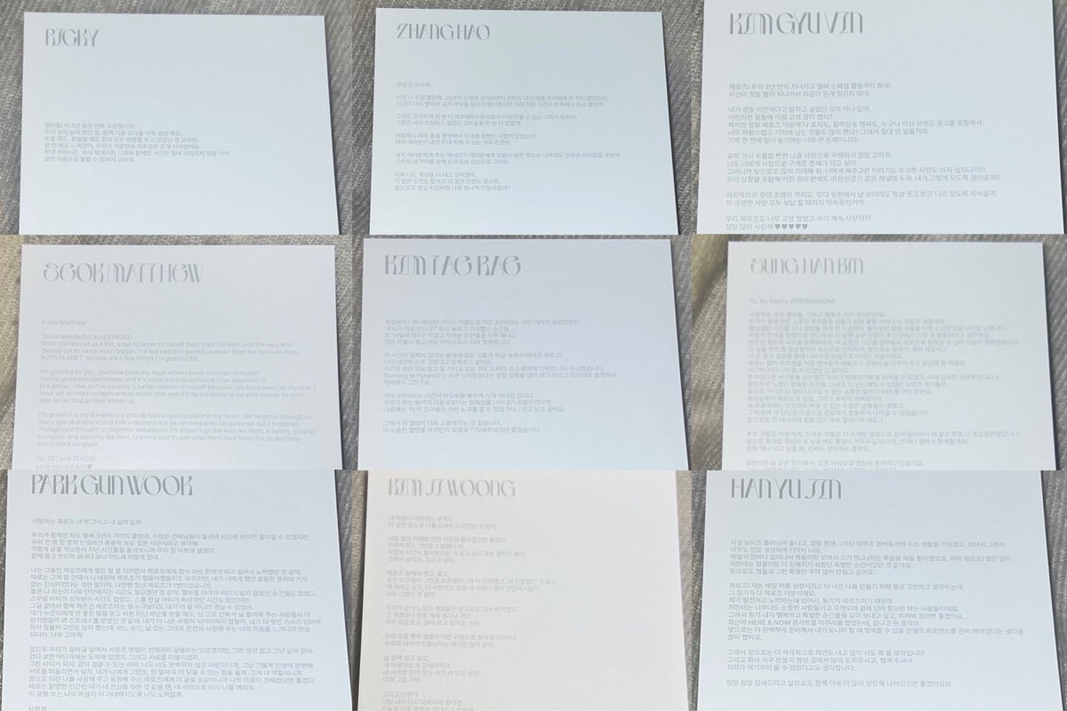 cupidsrui's tweet image. LOS JEBIS ESCRIBIERON CARTAS DE DESPEDIDA PARA LOS MIEMBROS Y ZEROSE 💧💧 its so fokin over dios mio y wakeone q no dice nada aun :( al menos a través de estas cartas siento q puedo quedar más en paz porq lo q más m daba rabia d todo esto era como m dolía el corazón escuchando…