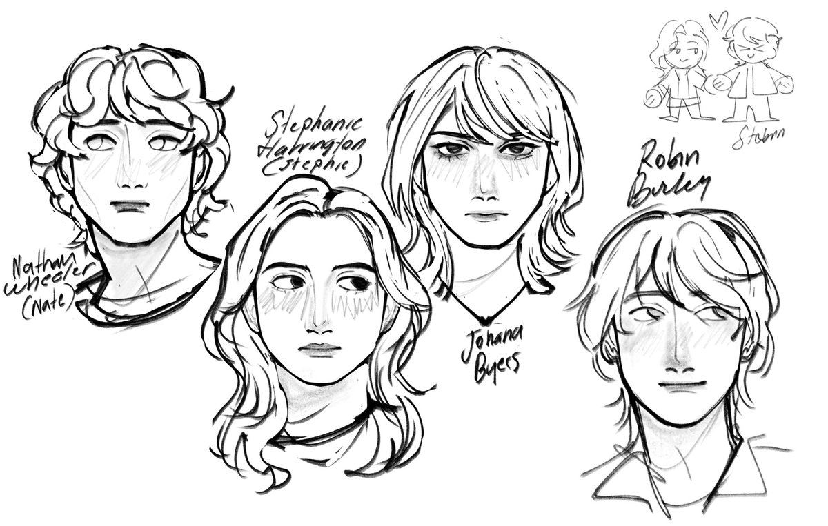 hslllly's tweet photo. Nate, Stephie, Johana, Robin 
#genderbend #StrangerThings https://t.co/xk5fJQ0f2v