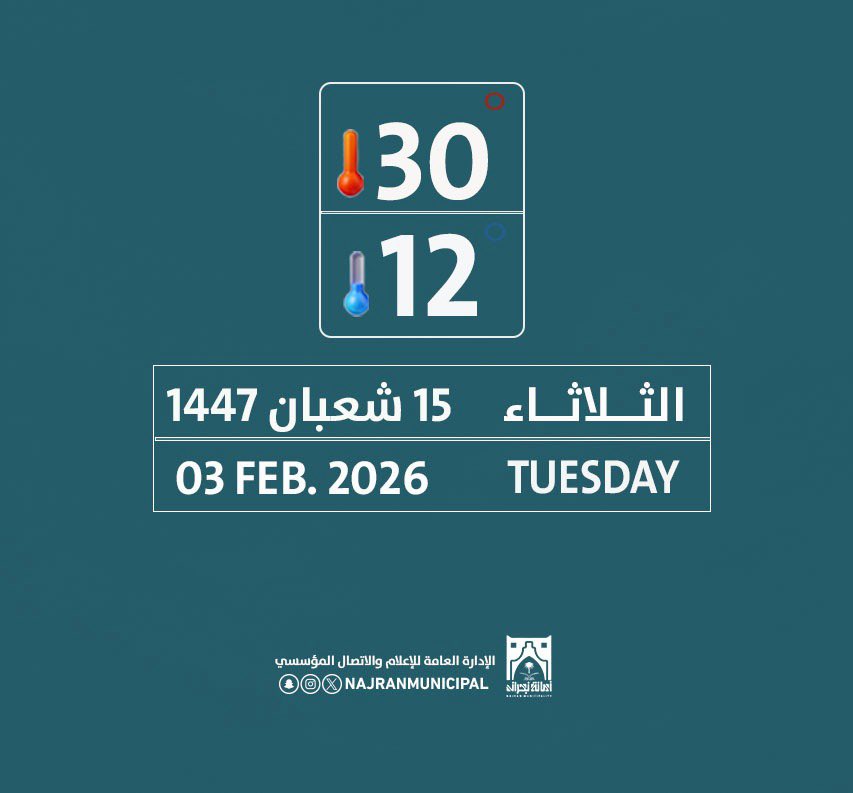 صباح الخير 🌤️ 

#أمانة_منطقة_نجران