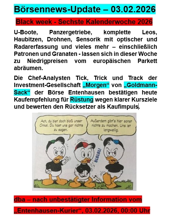 #Börsennews #Update; #dba #realtime / heute