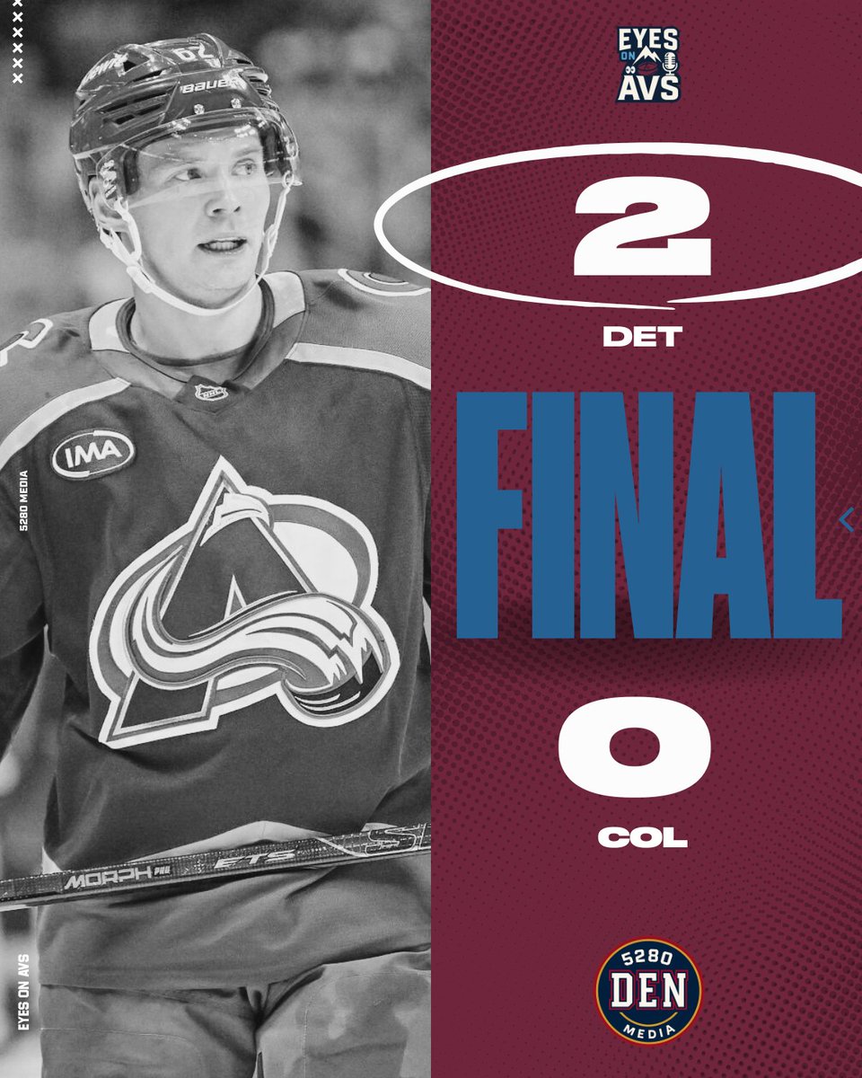 Depressing performance from the Avs once again. Shutout for the first time this year. Back again Wednesday. #GoAvsGo