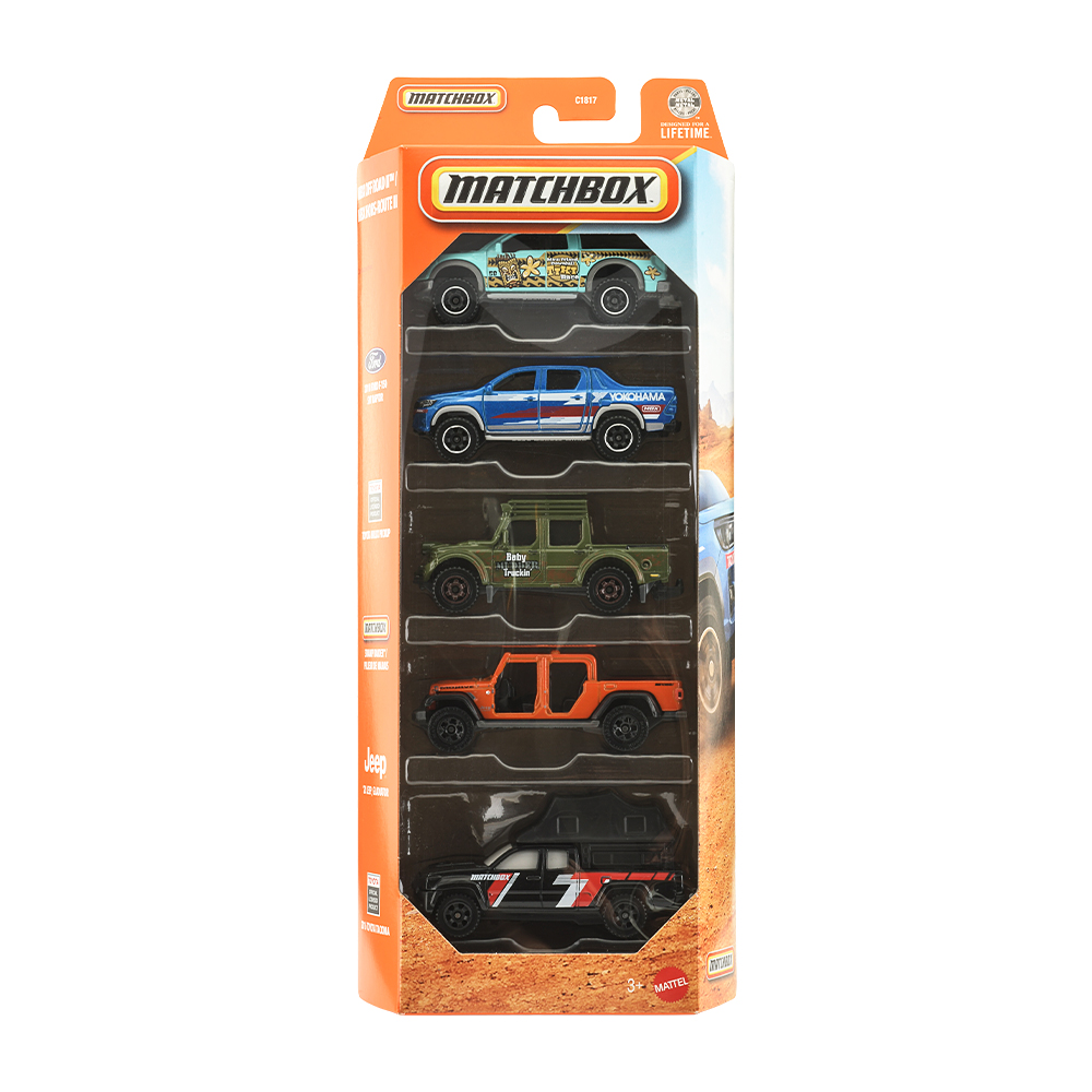 マッチボックス 5カーパックが登場！】 マッチボックスから、テーマ毎