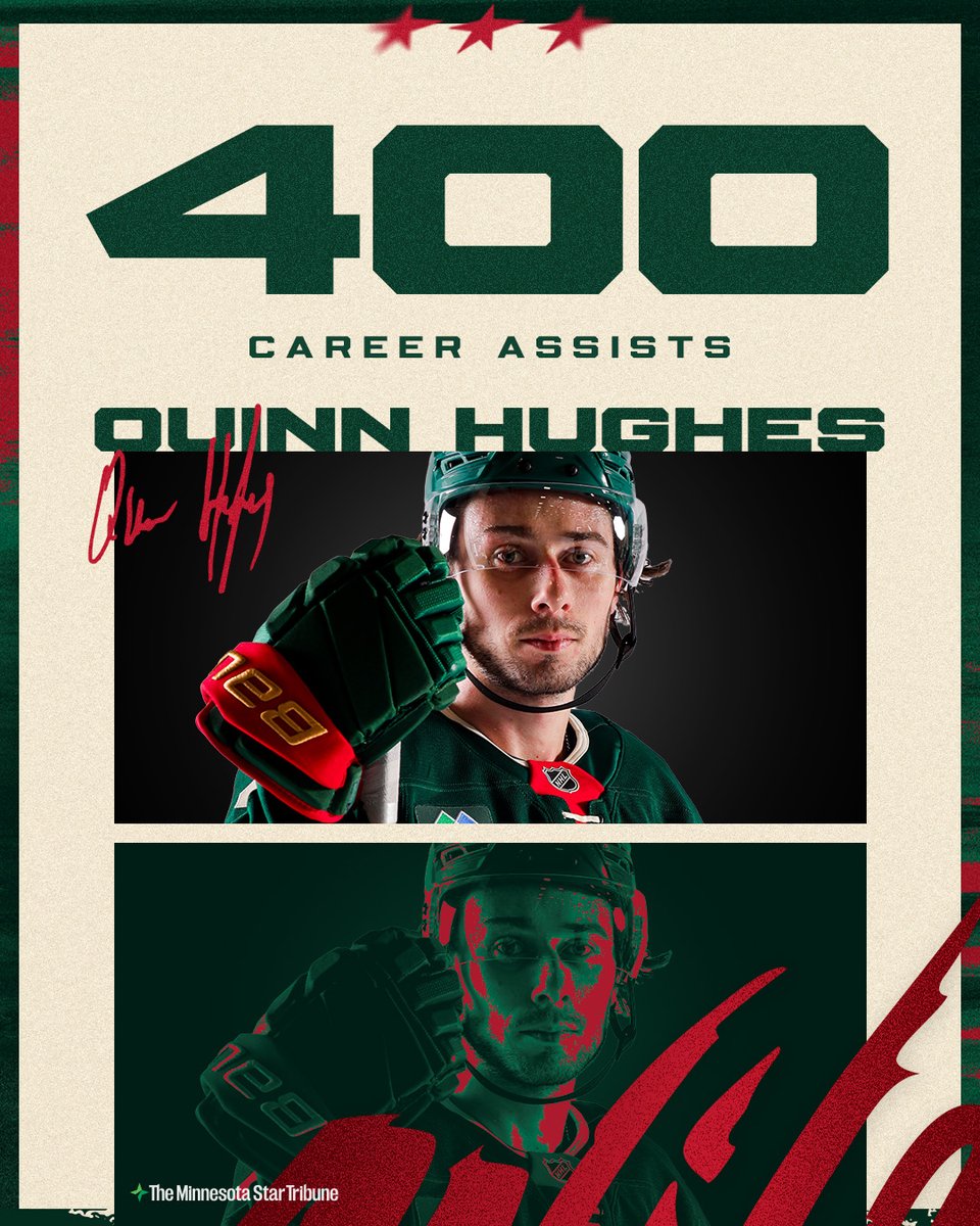 first milestone as a Wild 🙂‍↕️ 

congrats, Quinn!!

#mnwild | <a href="/StarTribune/">The Minnesota Star Tribune</a>