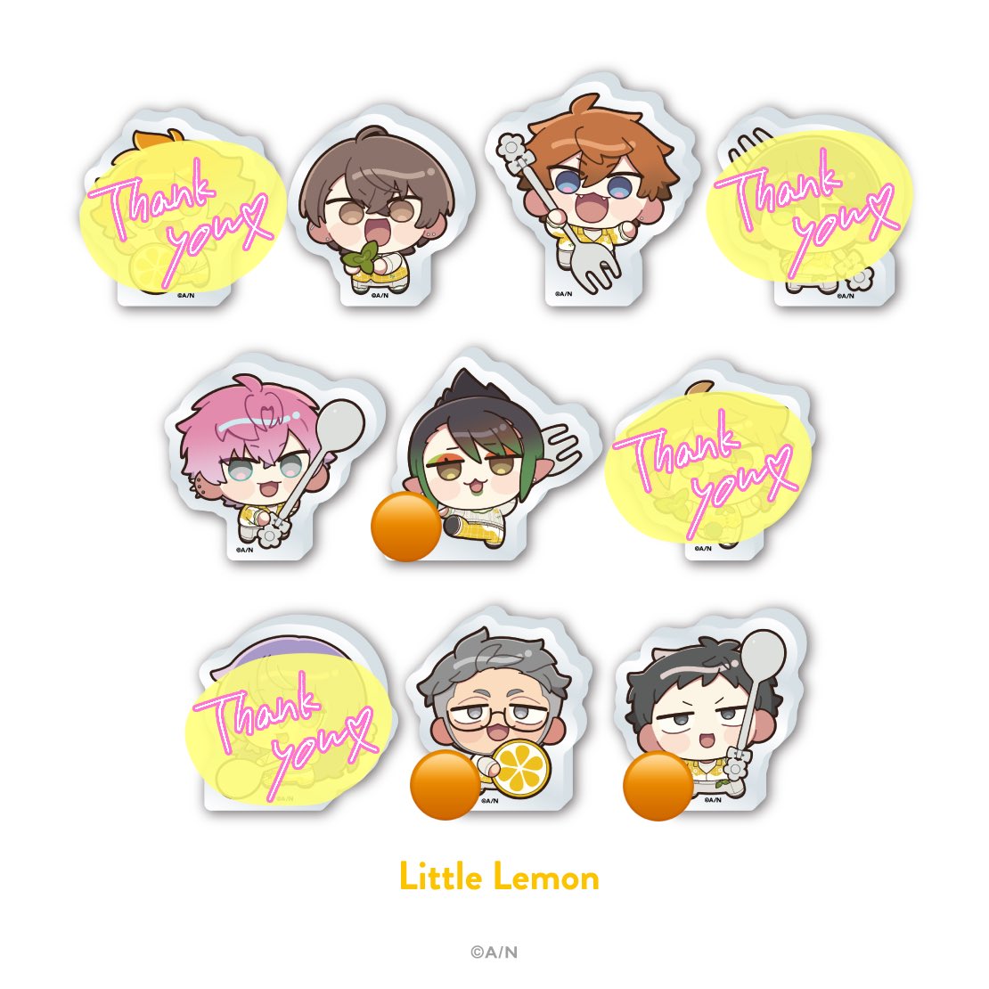 Samira_n_12's tweet photo. @0 【譲渡】にじさんじ 🌈🕒 8th with cake！ アクリルブロックセット Little Lemon

譲)画像参照

求)定価＋送料

郵送のみ 銀行振込orPayPay対応
上段引取の方は🟠から同数以上お引取りしてくださる方を最優先
よろしくお願いいたします。 https://t.co/XSBkXSJnzM