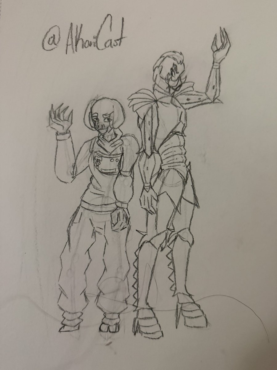 Dibujo en papel para <a href="/Akoricast/">Akoricast</a> me falta aprender más y no salió como esperaba :D
.
.
.
PD: Akori ya supera la pelea de Manu y Mike con razón se están matando los fandoms