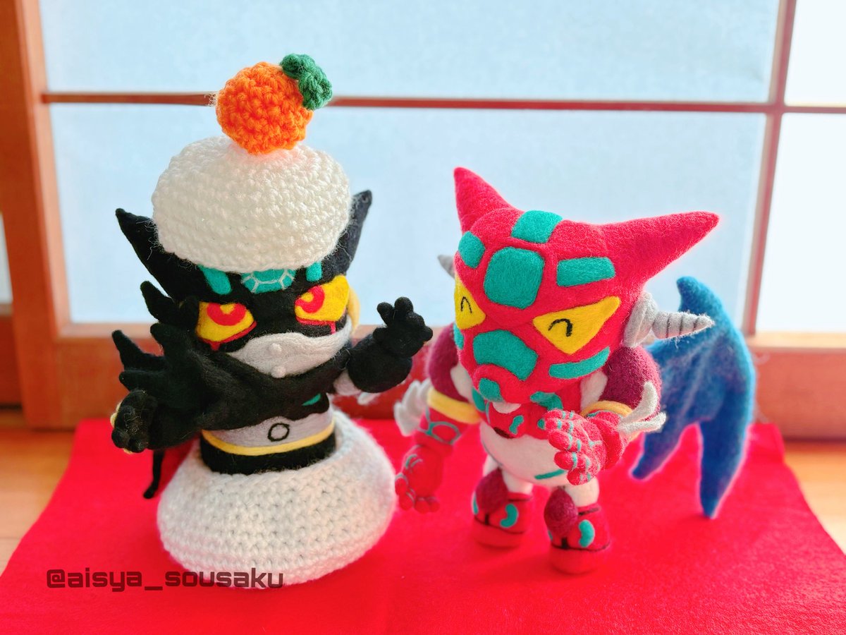 2月になったのでフォロワーさんに自己紹介しようぜ 羊毛フェルトで🤖を