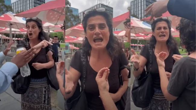 Holly_Da's tweet image. Former Sydney University lecturer, Rose Nakad was filmed in October 2025 stalking and hurling abuse at Jewish students gathered to celebrate the Jewish festival of Sukkot.

Nakad called the students "parasites" and "fucking filthy Zionists" Nakad has plead 'not guilty' and will…