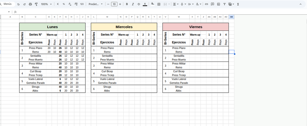 acevedo_dev's tweet photo. Ahora estoy tratando de crear una tabla para mi plan de entrenamiento.
Me gusta cuando mi progreso se hace visual, mañana voy a seguir investigando qué más puedo aprender para seguir mejorando https://t.co/WnPsLEZPNQ