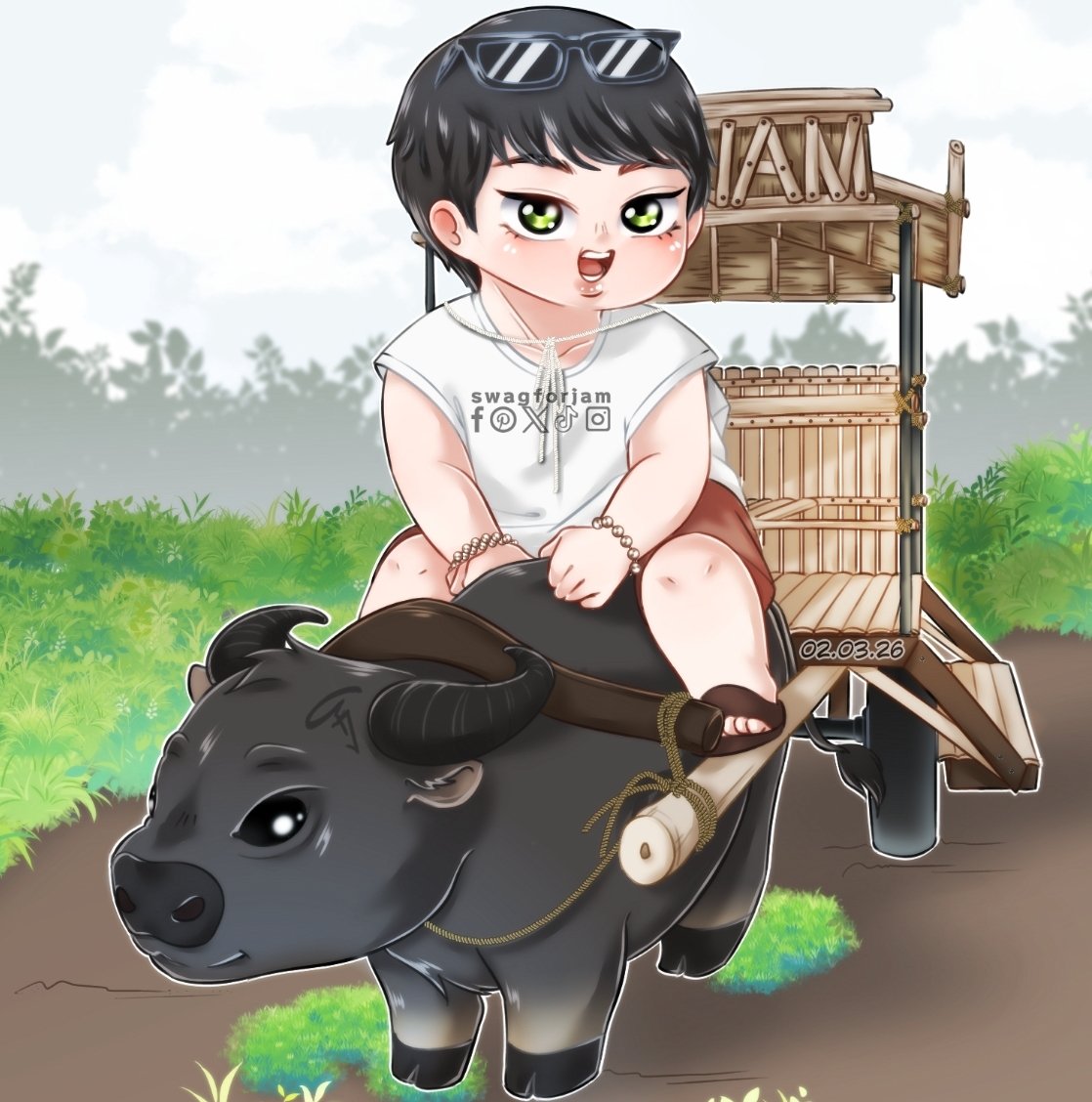 Oh, litol Jah wag malikot para behave lang si bao bao at di ka mahulog.. 😁 
#swagforjam_fanarts #swagforjam_arts #litolverse #sfj_feb26