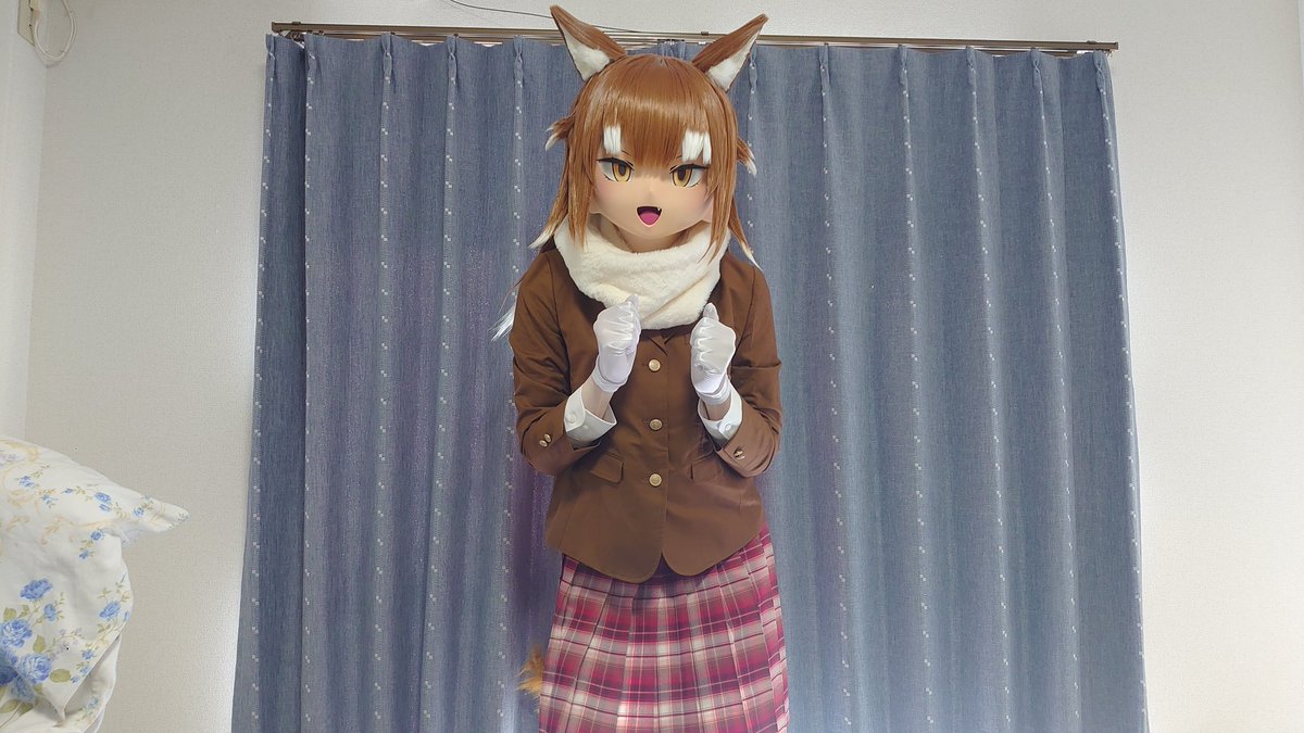 REGkage5192000's tweet image. 画角取れなかったので変な画像ばかりですが、けものフレンズよりニホンオオカミをお迎えしました！！！
衣装は予算の都合上市販品ですが...。
⬇製作者様
🎭@NaturalFactory2  様