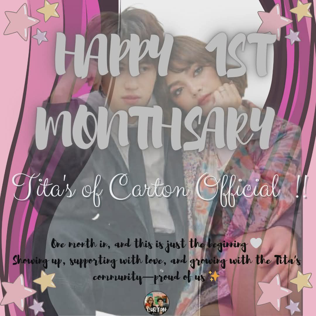 titasofcarton's tweet image. Happy 1st Monthsary, Titas of Carton Official. Thank you so much for everything and for welcoming us. You can count on our full support for Anton and Carmelle until the very end.