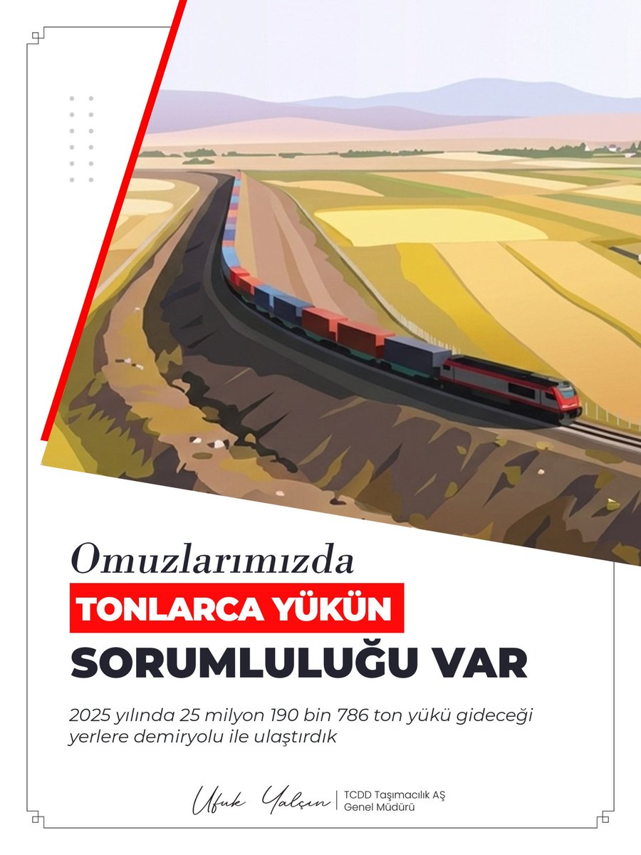 Yurt içinde ve yurt dışında her geçen gün artan taşıma kapasitemizle, ülkemizin ekonomik gücüne değer katıyoruz.
 
TCDD Taşımacılık AŞ olarak; güçlü lojistik altyapımız, deneyimli insan kaynağımız ve sürdürülebilir taşıma anlayışımızla sanayicimizin her zaman yanında yer alıyor,