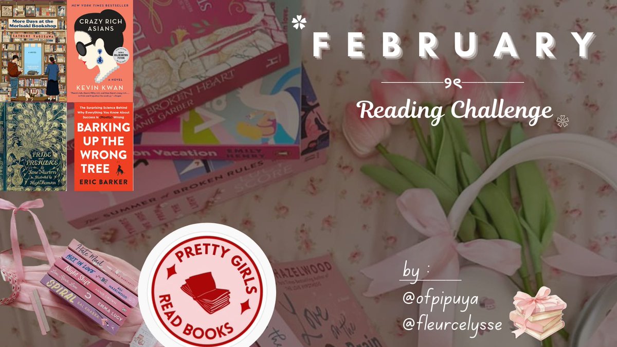 beccareads_'s tweet photo. (หถห แต หหถ) .แ.แ February Reading Challenge๐๐๐ธโก โโโโโโ
Hosted by @ofpipuya & @fleurcelysse
#FallingForBooks
#CELestialPagesInBloom
๐๏ธ 1-28 February 2026
๐ baca buku genre romance minimal membaca 10 pg/hari
๐ baca buku literary fiction minimal 8 pg/hari https://t.co/I1Pw5ckbPp