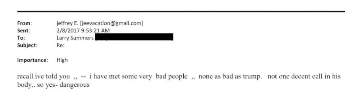 ChicShion's tweet image. Hasta un monstruo como epstein decía que  trump era  un demonio mayor:

"Recuerda, te lo dije, he conocido mucha gente mala, ninguna tan mala como trump, no hay no una célula buena en su cuerpo, es muy peligroso"