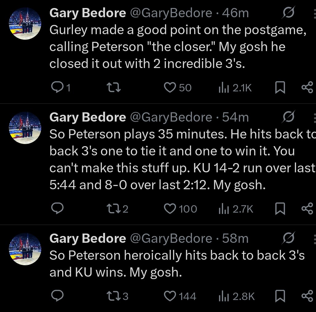 revgetdown's tweet image. 3 "My Gosh's" from Gary Bedore in a dozen minutes. Settle down, Gary!