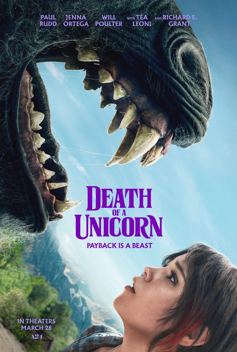 Death of a Unicorn (2025)
Good plot with strong potential, handled in an unfortunately silly, frustrating and annoying way while being very performative like a play.