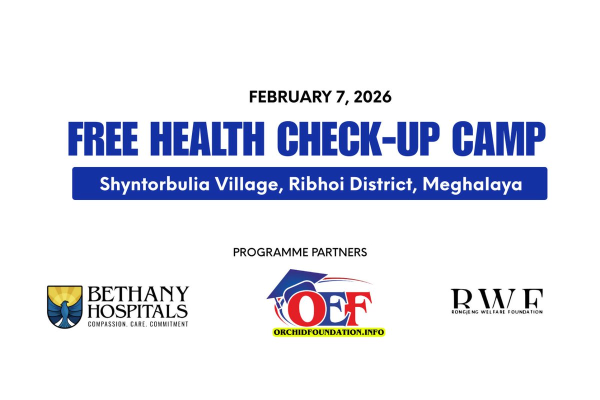 Because everyone deserves access to healthcare 💙
Free Health Check-Up Camp
📍 Shyntorbulia Village, Ribhoi District, Meghalaya
📅 7 February 2026