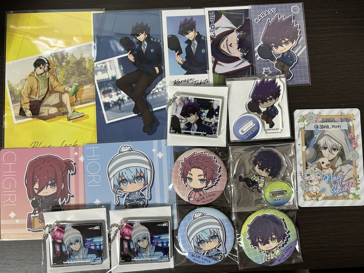 交換譲渡】ブルーロック まねきねこ 譲)蜂楽、千切、烏、氷織、⭐︎冴