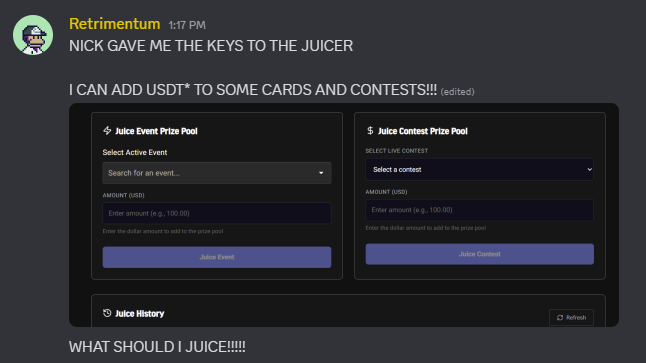 In all seriousness, i wanna juice something! 

We have some USDT* sitting in pools waiting to be deployed!