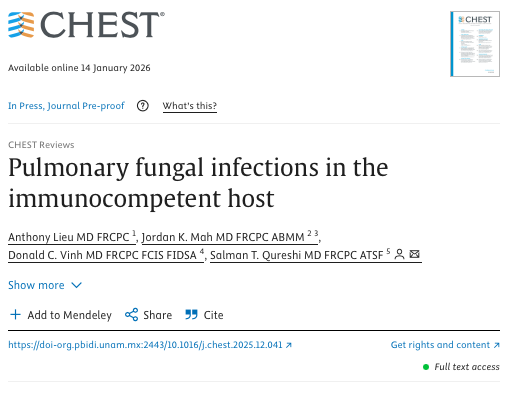 AliSMV7's tweet photo. Pulmonary fungal infections in the immunocompetent host

https://t.co/Yk3BAU24Zm https://t.co/VMbbyR4WcA