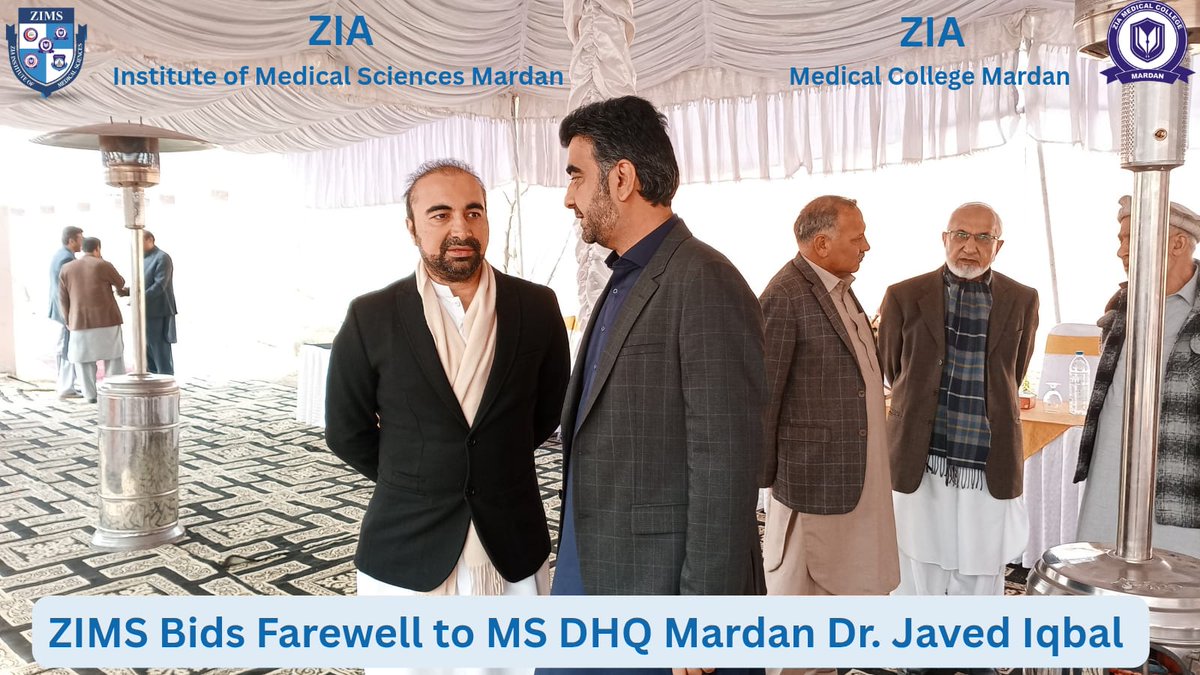 zimsedu's tweet photo. A heartfelt farewell to MS DHQ Dr. Javed Iqbal ๐ค
Honoring a journey of dedication, leadership, and invaluable service.
Grateful for the memories, respect, and warm wishes from the ZIMS family.
#Farewell #Ceremony #ZIMS #Hospital #Mardan #zmc #Medical https://t.co/WCz0xa3yG2