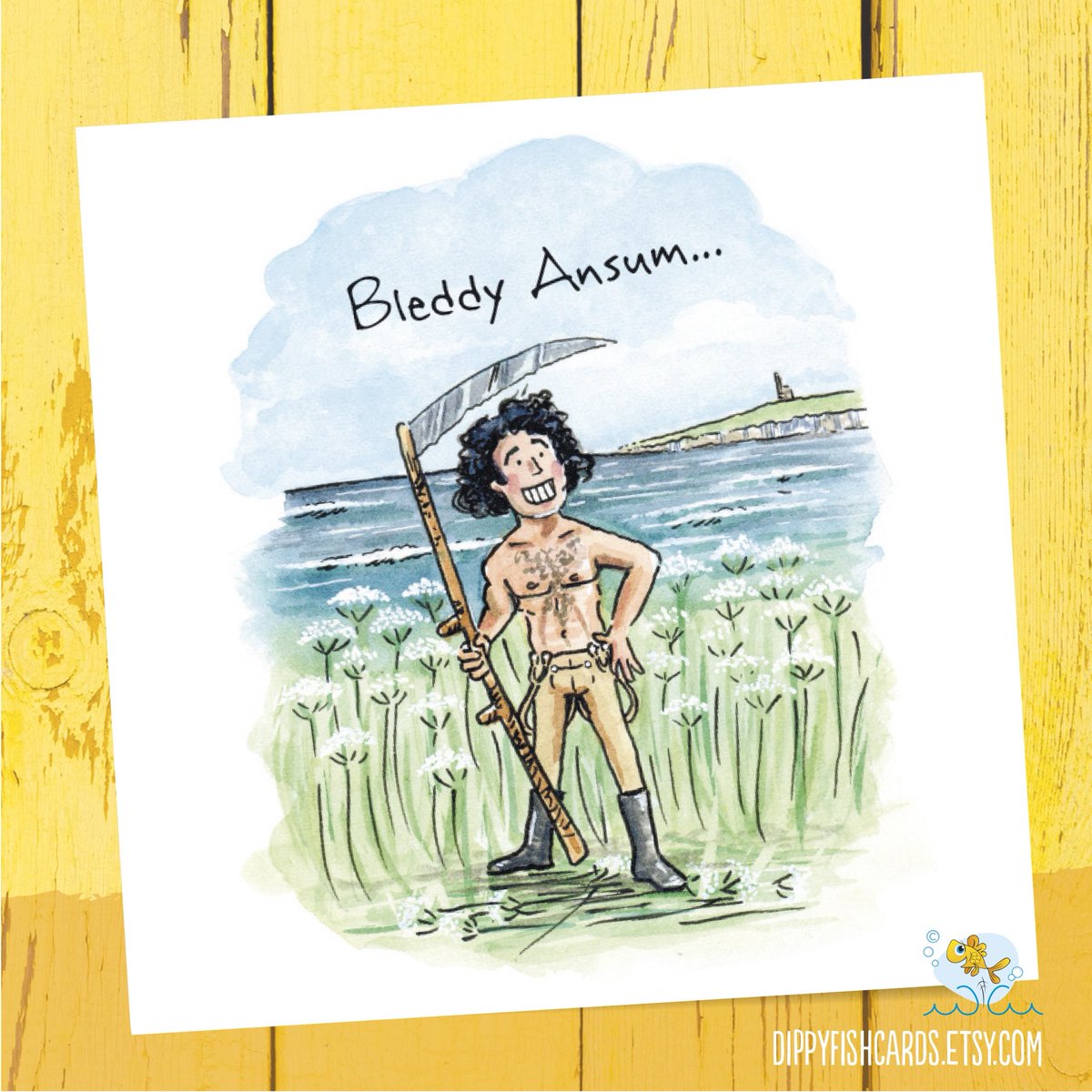 One for Galentine’s Day, Ross Poldark fans ;D

(Card black for your message so can be sent for any day you need a shirtless Cornish scything studmuffin to send as happy male, er, mail)

dippyfishcards.etsy.com/listing/441707…

#mhhsbd #ukgiftam #shopindie