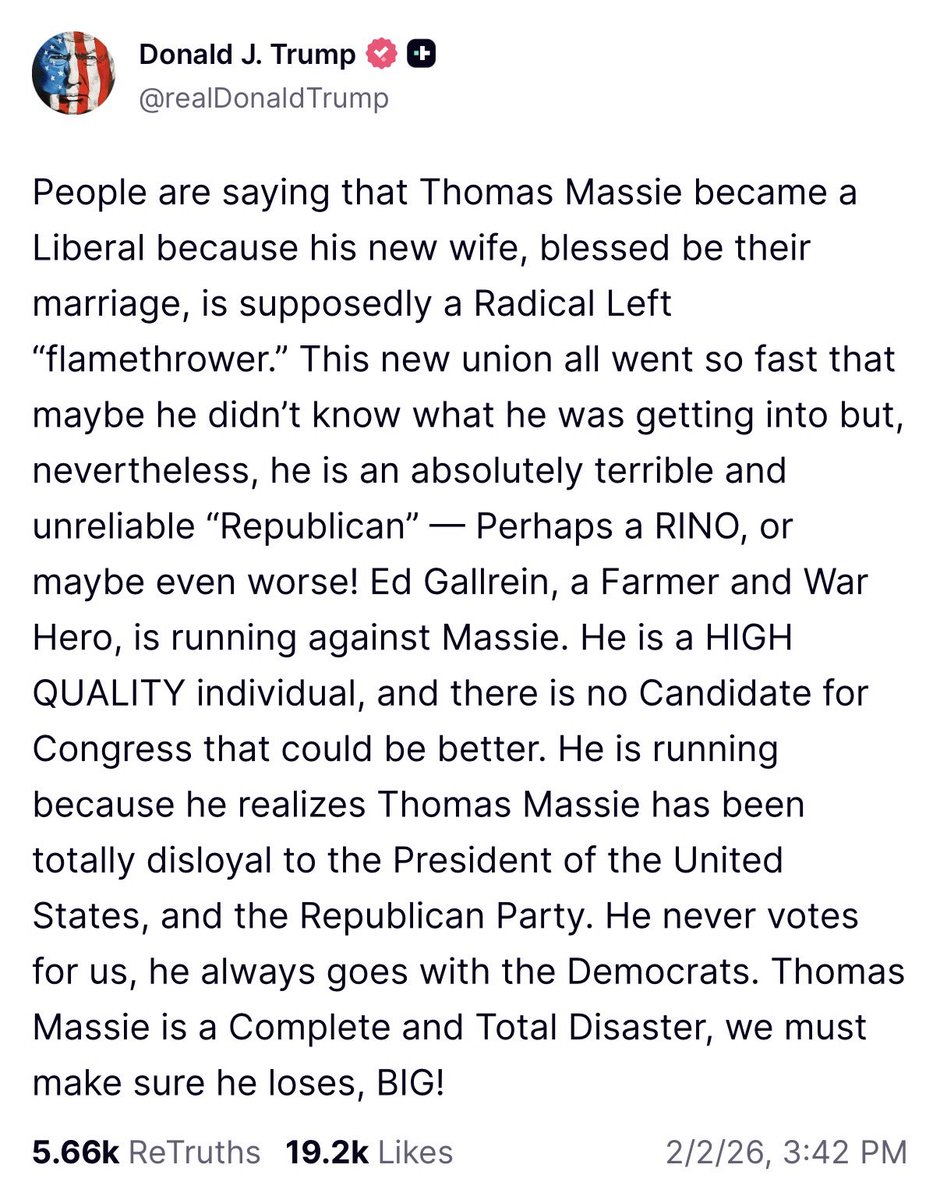 I took a lot of heat early on for pointing out that Trump is no friend to libertarians and constitutional conservatives. Everything he’s done since 2017 to target, smear, and defeat the most principled Republicans in Congress has proven me right.