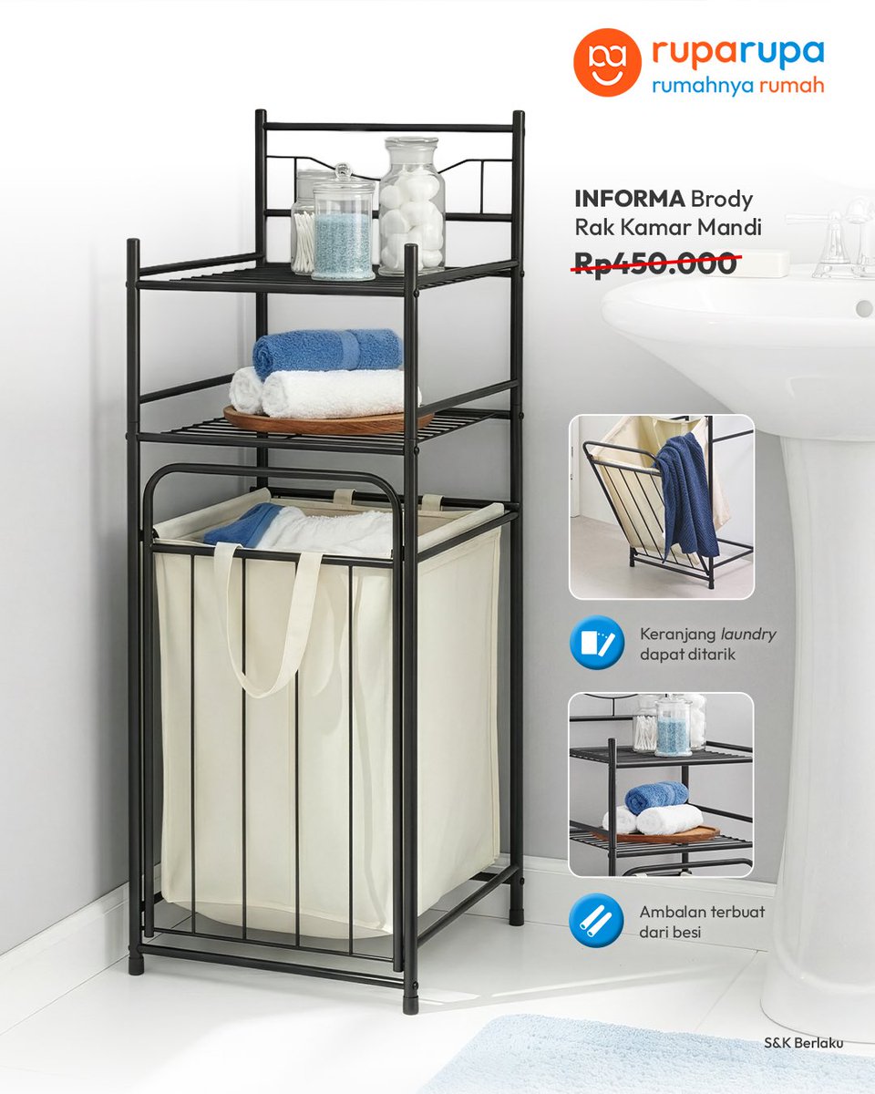No more sudut rumah berantakan deh kalau punya koleksi rak ini! Yuk belanja sekarang di ruparupa🧡💙

ruparupa.onelink.me/xDlg/igfeedsra…

#ruparupa #Rak #RumahRapi
